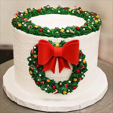 «Рождественский венок» купить - пушкино.сладкоежкин.рф