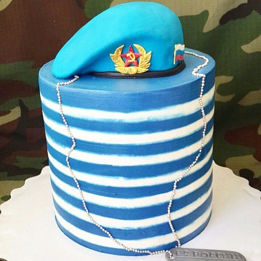 Торт "ВДВ Тельняшка" купить - пушкино.сладкоежкин.рф
